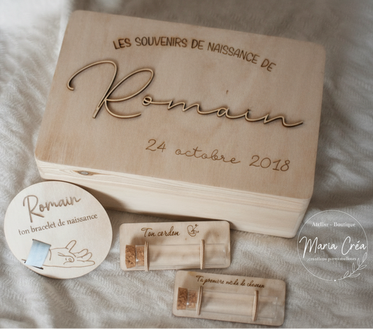 Boite à souvenirs - Prénom gravé
