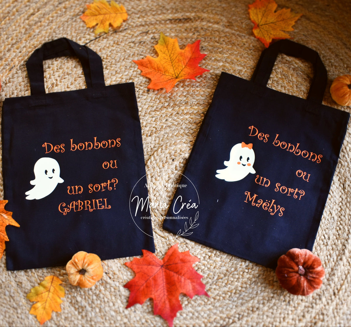 Sac à bonbons Halloween personnalisé – Fantôme
