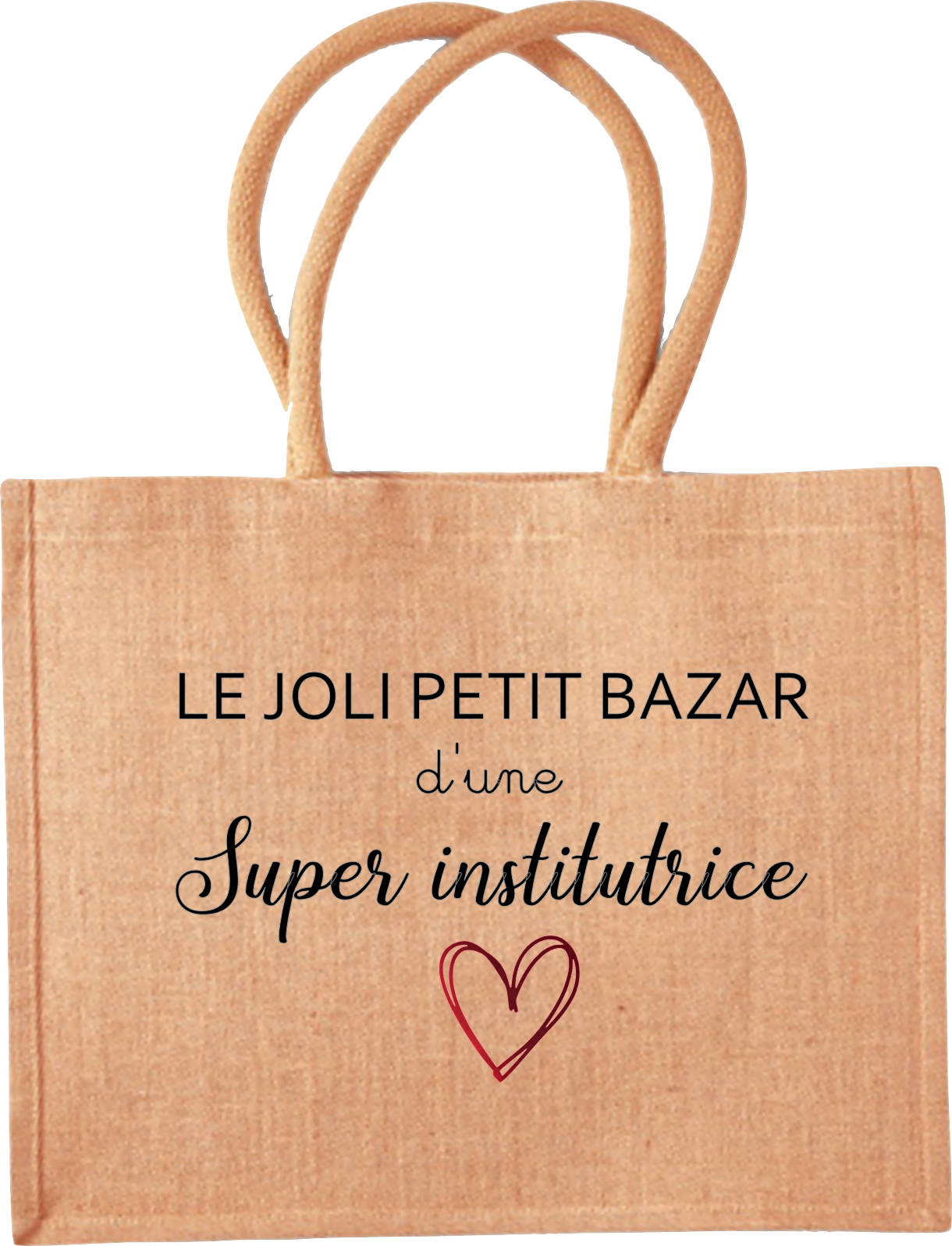 Sac en toile de jute "Le joli bazar d'une ..."