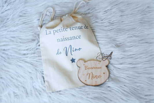 Sac "La petite tenue de naissance" - modèle étoile