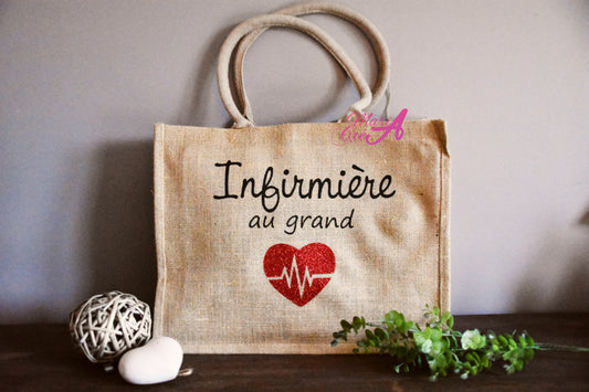 Sac "(métier médical )" au grand coeur