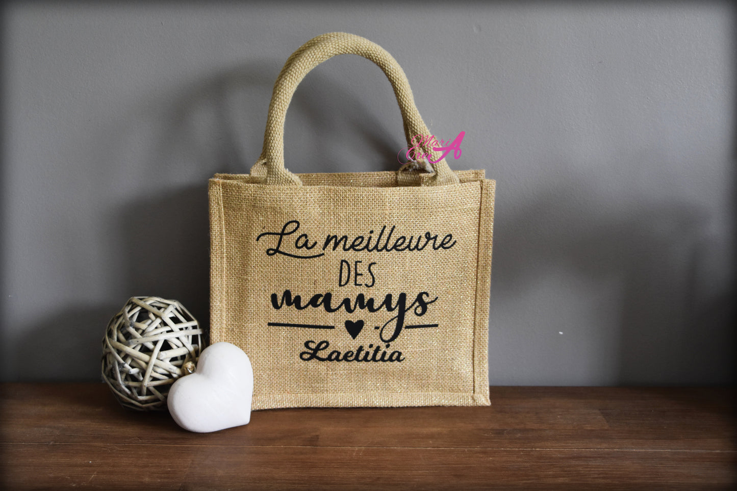 Sac en toile de jute "La meilleure des ..."