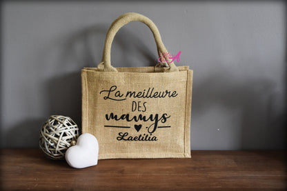 Sac en toile de jute "La meilleure des ..."