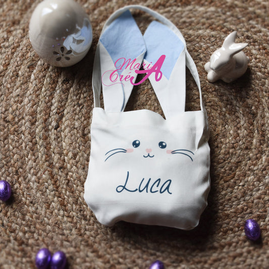 Sac oreilles lapin - Bleu