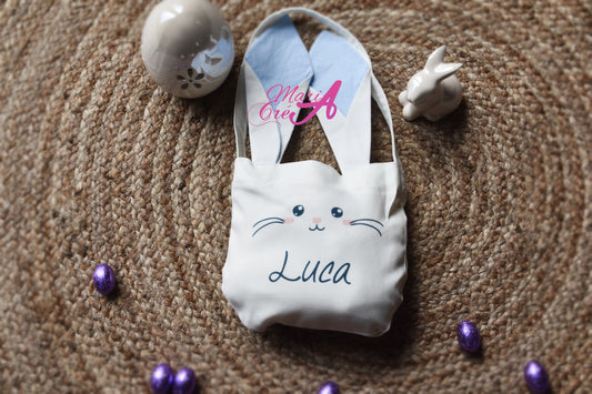 Sac oreilles lapin - Bleu