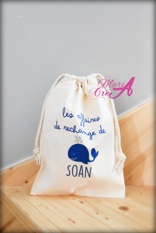 Sac affaires de rechange - Baleine