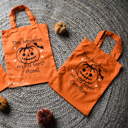 Sac Halloween citrouille