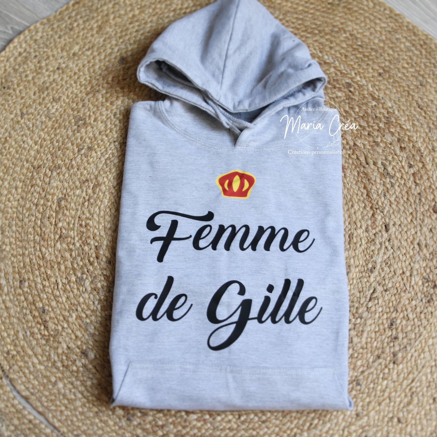 Sweat Carnaval ... "de Gille" avec couronne