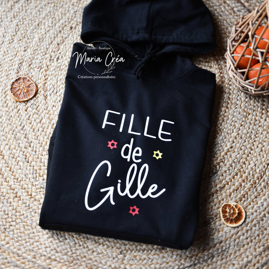 Sweat Carnaval "... de gille" avec étoiles