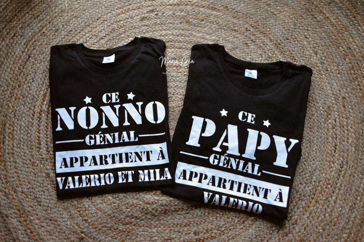 T-shirt homme "Ce ....génial appartient à ..."