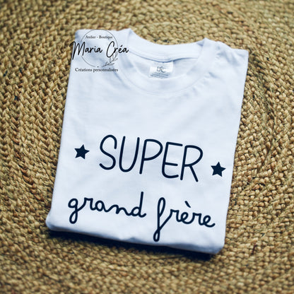 T-shirt enfant "Super grand frère/ grande soeur"