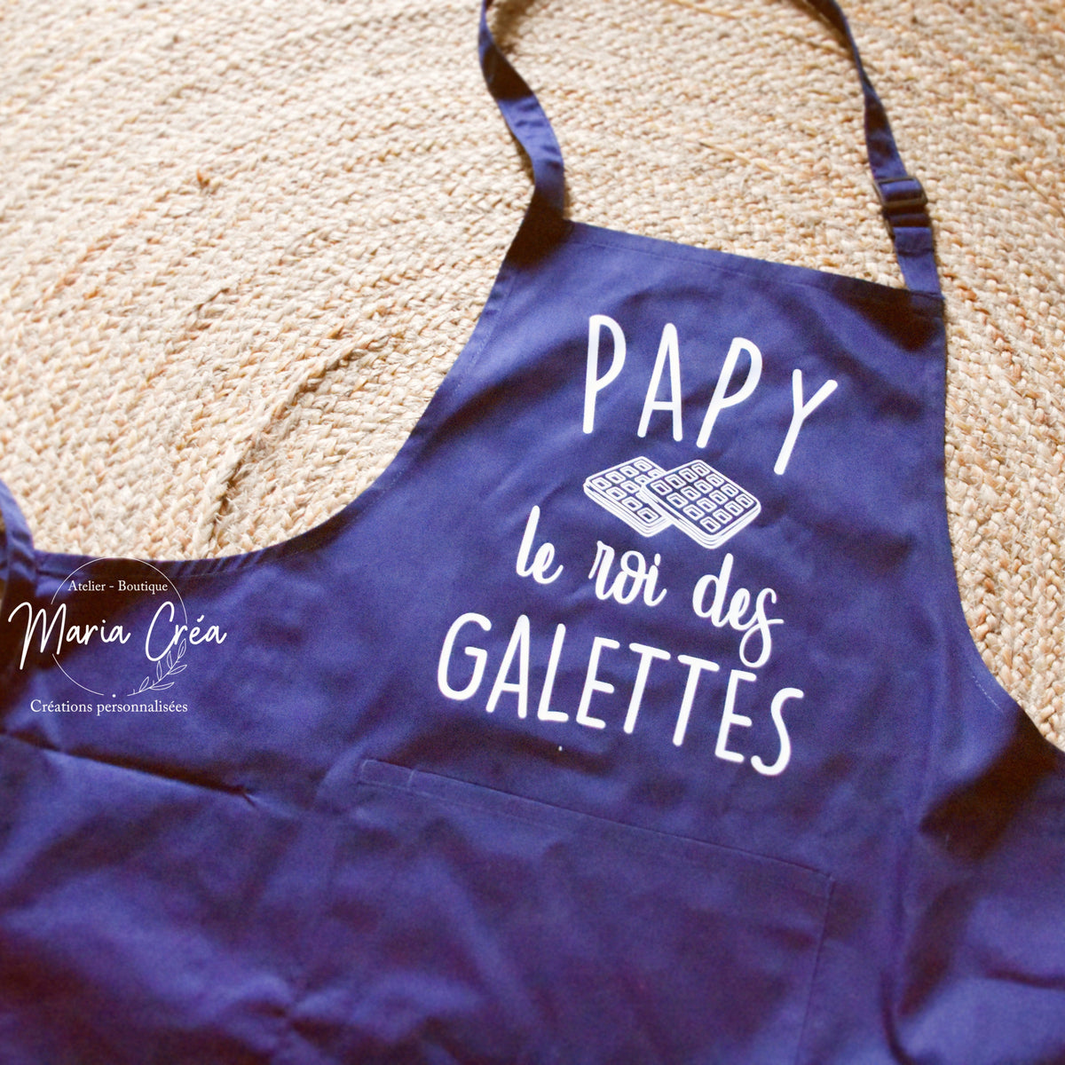 Tablier "... le roi / la reine des galettes"