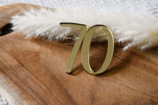 Topper cake chiffre