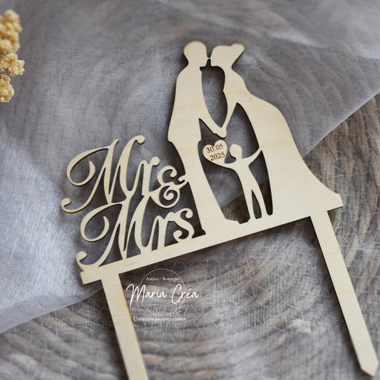 Topper cake mariage couple