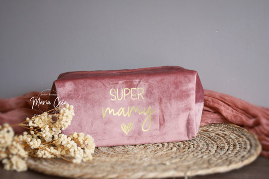Trousse de toilette en velour "Super ..."