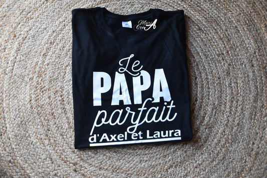 T-shirt "Le  papa parfait de..."