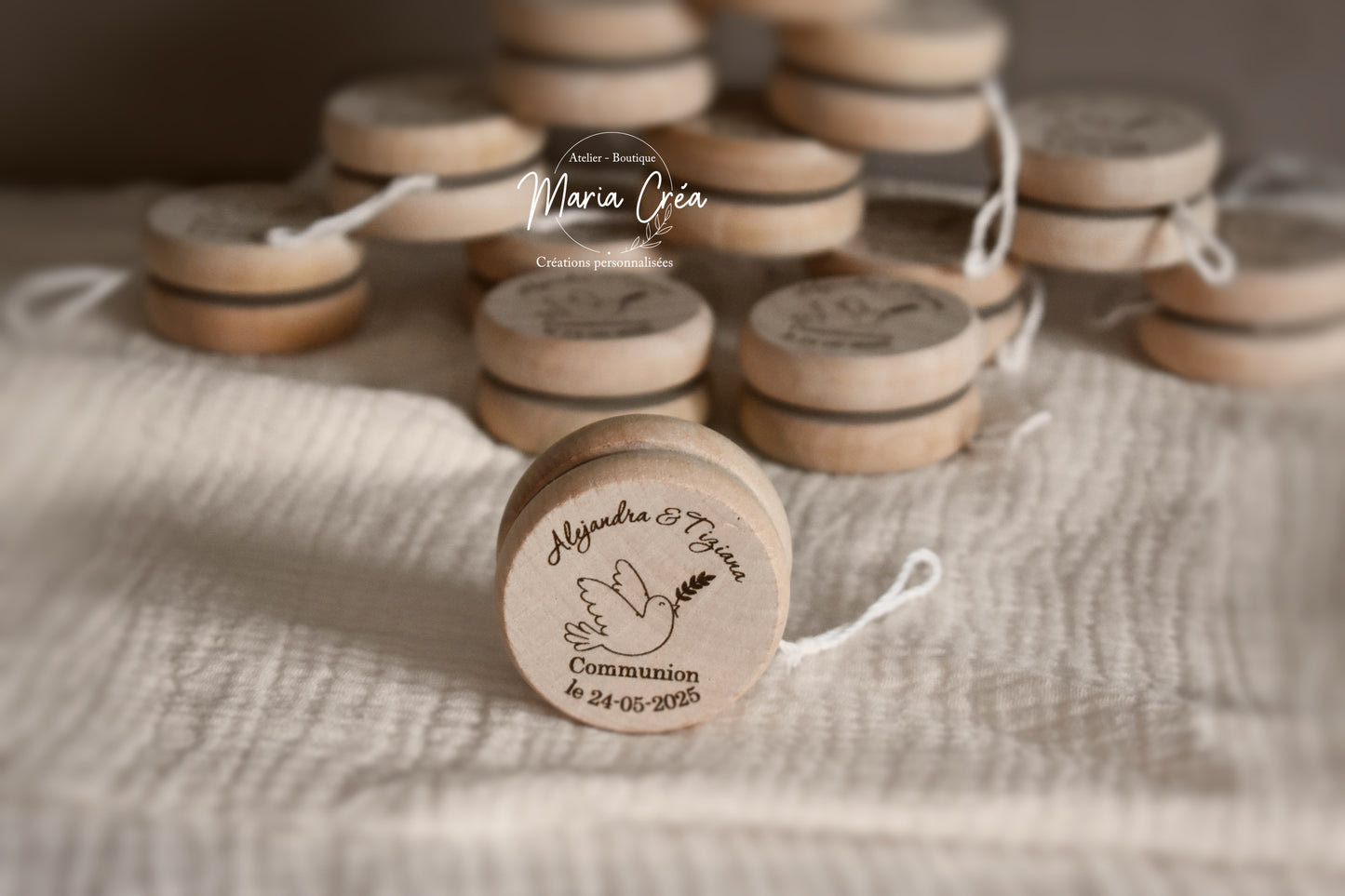 Yoyo en bois - Colombe